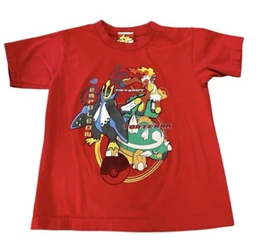 Pokemon Shirt Youth Small Red Graphic Logo Casual Short Sleeve Boy's 2007 - Picture 1 of 5