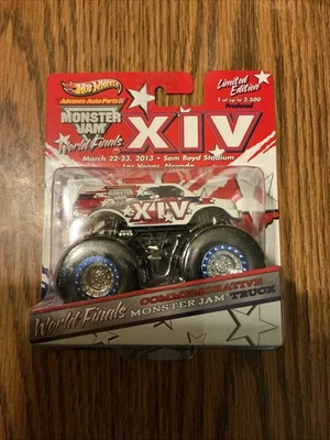 Camión Hot Wheels Monster Jam 2013 Finales Mundiales Conmemorativo Edición Limitada XIV Foto 1 de 4
