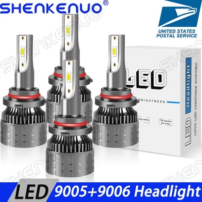 Para Honda Accord 2002 2003 2004 9005 9006 Bombillas LED Blanco Alto/Bajo Beam Foto 1 de 4