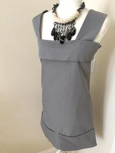 S. Max Mara Gray Sleeveless Shift Dress, Size 8, MSRP $605.00. - Picture 1 of 20