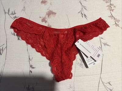 Bragas descaradas de encaje Wicked Weasel 650 Spirit para mujer - rojas - sexy Foto 1 de 4