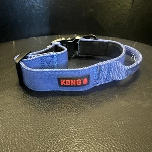 🐶 KONG - AZUL - Collar Max Heavy para perro - MEDIANO 14-18 pulgadas Nuevo sin etiquetas - Imagen 1 de 5