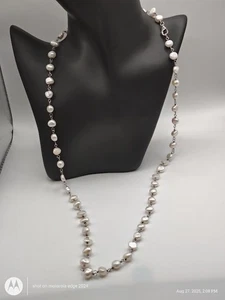 Silpada Süßwasserperlen Süßfang Halskette N1368 925 Sterlingsilber EUC - Bild 1 von 8