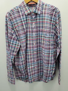 Camisa Tommy Bahama Siesta Key Para Hombres M Madras A Cuadros Rendimiento Absorbente Elástica - Imagen 1 de 15