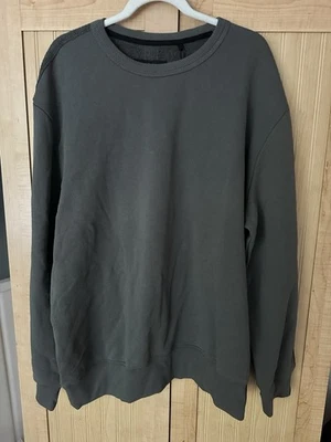 Rag & Bone Gray Raw Edge Sweatshirt Crew Pullover Men's Size XL $295 NWT - Image 1 of 4