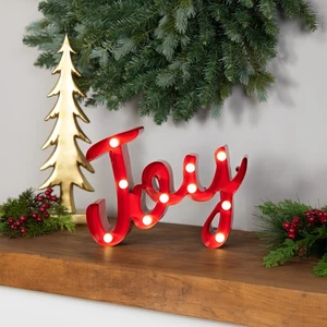 Northlight Lighted "Joy" Christmas Decoration - 11.25" - Picture 1 of 8
