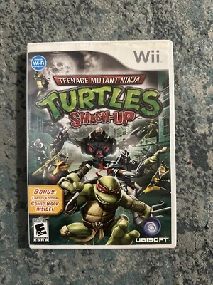 Teenage Mutant Ninja Turtles: Smash-Up (Nintendo Wii, 2009) W/Comic - Image 1 of 2