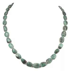 Smaragd Kette Halskette Edelstein-Collier V675 - Bild 1 von 3