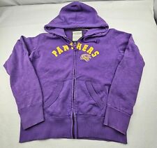 Womens UNI Univ Of Northern Iowa Panthers Hoodie Sweatshirt Purple Size L Zip Up