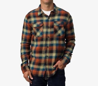 REEF PANTOLA Men's LS Woven Flannel Shirt - CVR - Large - NWT - Image 1 of 4