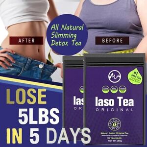 30 Bags Laso Tea Original Cleanser For Weight Lose Fat Burning Slimming Detox