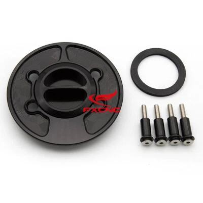 Fit BMW S1000RR 2010-2013 2014 2015 2016 CNC Aluminum Black Billet Gas Fuel Cap — 第 1/4 张图片