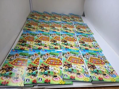 20 Animal Crossing Amiibo Festival NINTENDO WII U  import Art work Paper inserts - Image 1 of 4