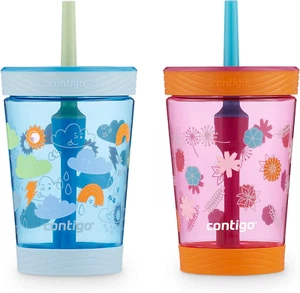 Kids Spill-Proof Tumbler with Straw, 14 Oz., 2 Pack - Picture 1 of 12