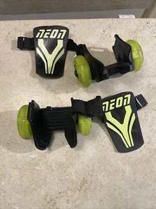 Yvolution Neon Street Rollers Adjustable Width Neon Green Light-Up Wheels - Picture 1 of 6