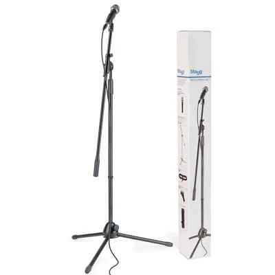 Stagg SDM50 Dynamic Microphone Set with Stand 6m XLR Cable and Clamp - Image 1 of 2