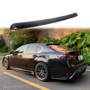 For Lexus GS F 2016-2020 Real Carbon Fiber Rear Window Wing Roof Spoiler Lip - Picture 1 of 5