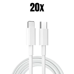 Fast Charger 20W PD USB C/Type C Cable For iPhone 14 13 12 11 Pro Max Lot 100 x - Picture 1 of 24