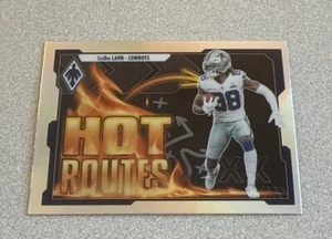 2021 Panini Phoenix Hot Routes Holo #HR-24 CeeDee Lamb Cowboys - Picture 1 of 2