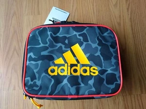 Adidas Lunch Tote Bag Insulated Single Compartment Boys Foundation Gray CAMO NEW - Picture 1 of 4