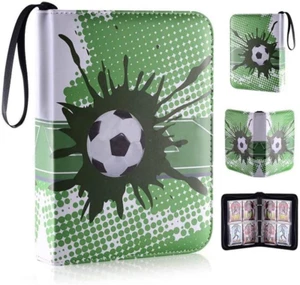 Soccer Card Binder with Sleeves - 4 Pocket Sports Binder Fits 400 Cards with 50 - Picture 1 of 6
