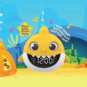 Nickelodeon Pinkfong Baby Shark Alarm Clock Sound Machine with Bluetooth Speaker - Picture 1 of 16