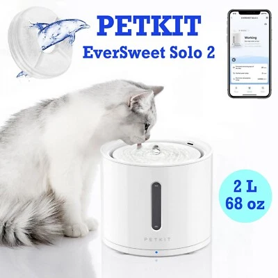 PETKIT EverSweet Solo 2 - Fuente de agua inteligente para gatos, bomba inalámbrica, control de aplicaciones Foto 1 de 4