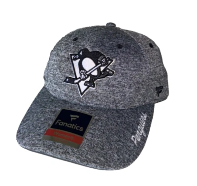 Fanatics Pittsburgh Penguins Women’s Strapback Adjustable Buckle Hat Cap Gray - Image 1 of 3