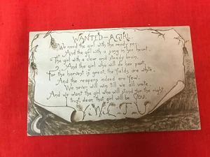 Anfang 1900 junge Frau Christian Temperance Union Werbe Postkarte - Bild 1 von 2