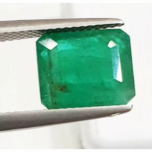 4.10ct Certified Green Natural Brazil Emerald Premium Gemstone - Picture 1 of 4