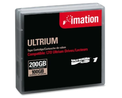  imation Ultrium LTO-1 Cartridge, 1998ft, 100GB Native/200GB Compressed Cap - Image 1 of 2