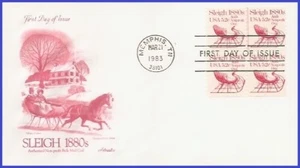 USA3 #1900 Pl #1 U/A ARTMASTER FDC PNC2 Sleigh 1880s - Picture 1 of 1
