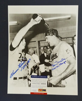 Harmon Killebrew & Sam Mele Autographed 11x14-PSA/DNA COA 1965 Minnesota Twins - Image 1 of 3