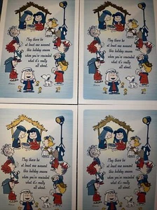 Hallmark (Peanuts) Adorable “Christmas” Cards (Set of 4) - Picture 1 of 7