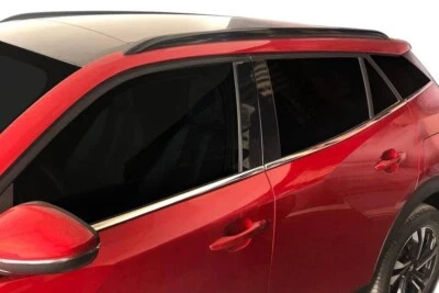 Tapicería de ventana de acero inoxidable cromada para Peugeot 2008 2020-up Foto 1 de 4