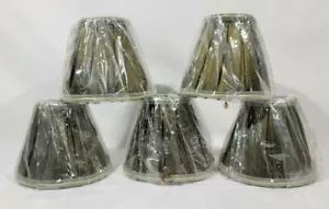 5 Elegant Mini Lamp Shades With Beaded Tassels - Picture 1 of 5