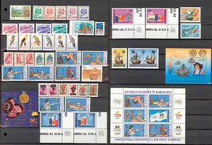 Moldavia 1992 Juego Año Completo **MNH de Sellos Oficiales y Bloques de Moldavia - Imagen 1 de 3