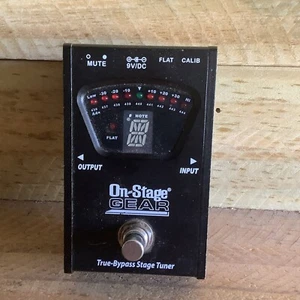 ON STAGE GEAR GUITAR TUNER GTA7800 GUITAR PEDAL WORKS PERFECTLY - Bild 1 von 8
