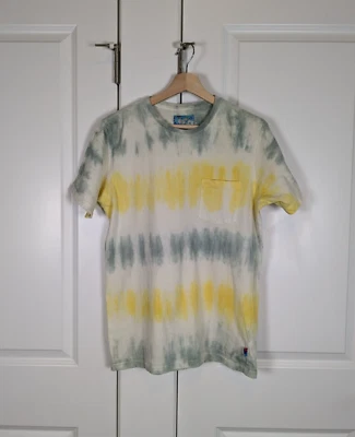 Camiseta RVCA Hombres S Amarilla Tie Dye Crew Julian Davidson Arte por Kelsey Brookes Foto 1 de 4