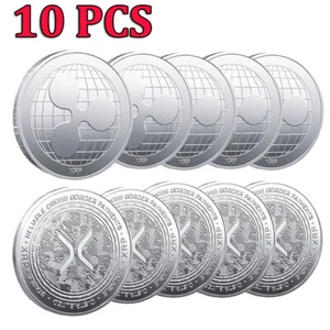 10PCS XRP Physical Crypto Ripple Coin Challenge Coin Gift Commemorative Medal - Picture 1 of 9