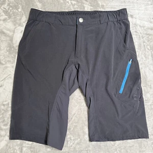 Endura Cycling Shorts Mens Large Gray Zip Cargo Pocket Light Biking Stretch - Picture 1 of 10