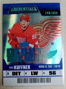 19-20 CREDENTIALS DEBUT TICKET ACCESS BLUE RYAN KUFFNER /699