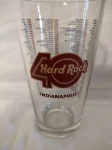 Hard Rock 40 "Indianapolis" Glas von 2011. Top Zustand! 22 On Bottom - Bild 1 von 6