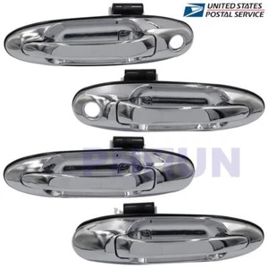 4x Chrome Exterior Door Handle Set For 98-07 Toyota Land Cruiser 100 Lexus LX470 - Picture 1 of 9