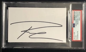 Russell Wilson Signed Autograph Cut PSA/DNA Slabbed Auto NFL Seahawks Broncos QB - Picture 1 of 1