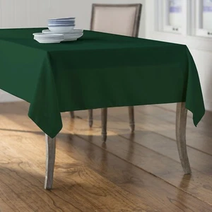 LA Linen Polyester Poplin Rectangular Tablecloth, 60 by 120-Inch. Made in USA - Picture 1 of 78