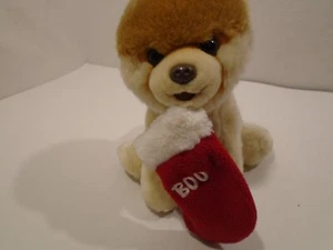 Pomeranian Worlds Cutest Dog Boo Toy Christmas Stocking Plush Puppy GUND - Picture 1 of 7