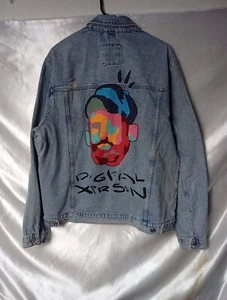 Zara Men's Digital Expression Denim Jacket XLarge (44) - Rare Made In Turkey - Picture 1 of 13