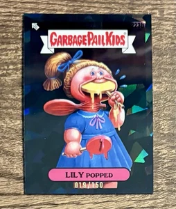 2023 Topps Spazzatura Secchio Bambini Zaffiro Nero Rifrattore /150 Lilly Popped 223b - Foto 1 di 1