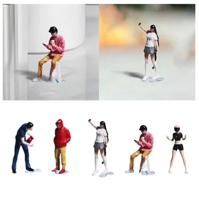 1/64 比例模型人偶逼真沙桌景观装饰彩绘人偶 — 第 1/2 张图片